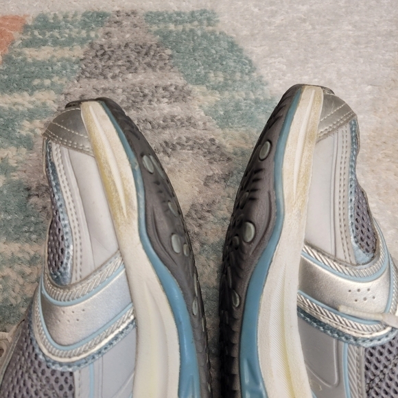 Skechers Shape Ups Walking Shoes Blue Silver  Size 8.5 - Picture 8 of 9